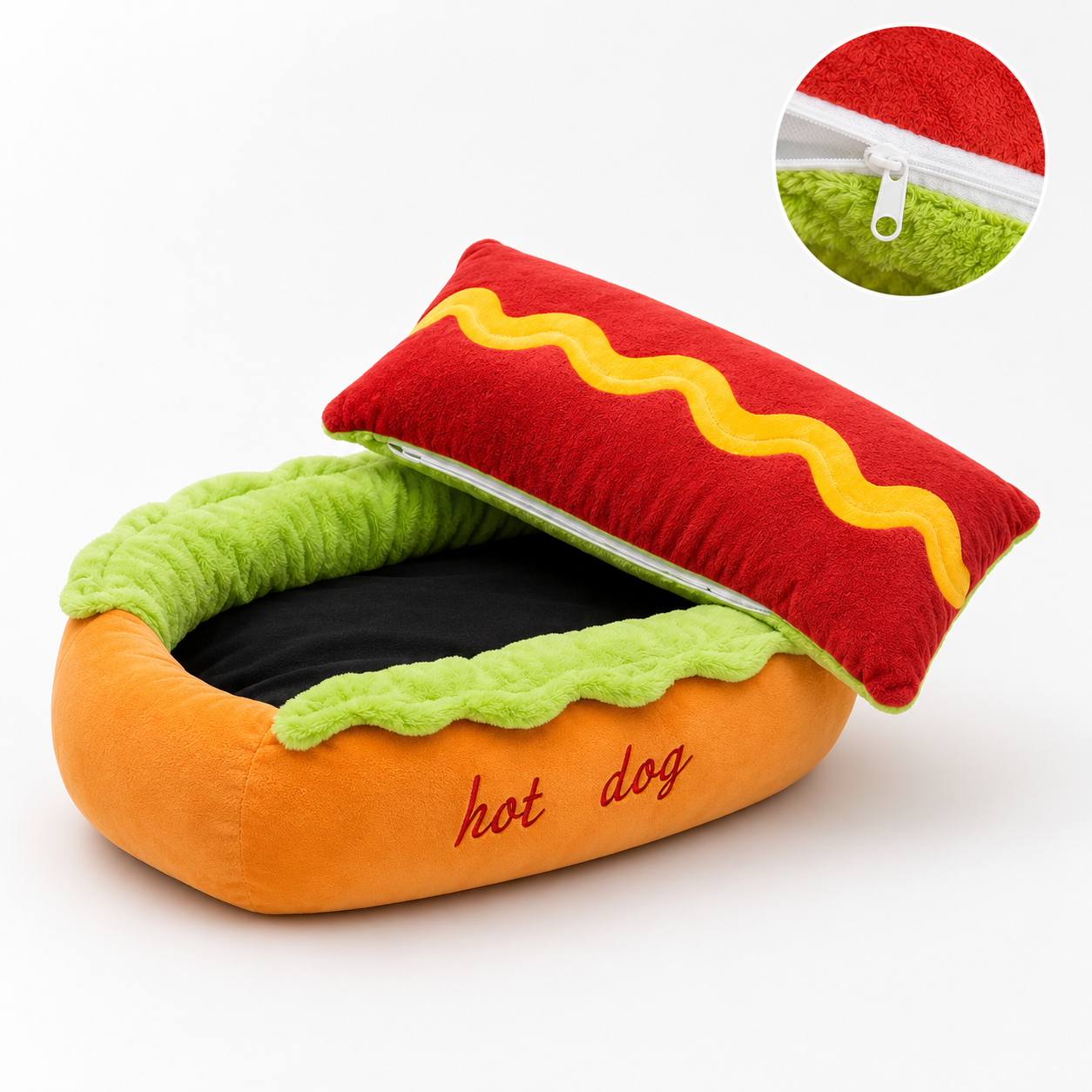 OneHappyPet™ Hot Dog Bed